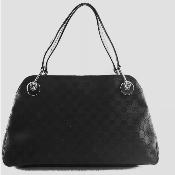 Authentic Gucci XL black shoulder bag signature GG monogram Amazing Condition! - Picture 3 of 14